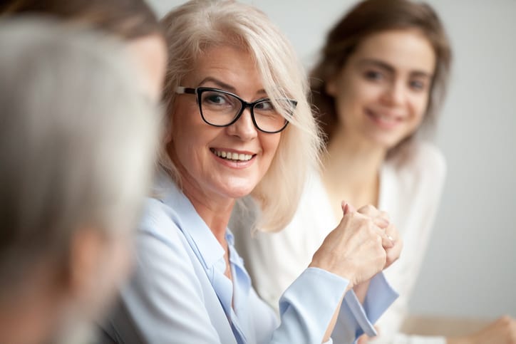 smiling businesswoman