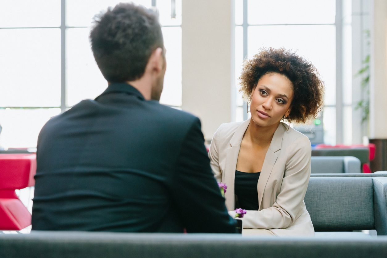 colleagues having a discussion