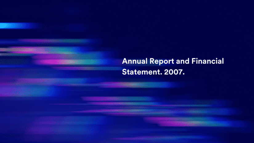 Annual report and financial statement 2007